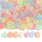 20-30pcs/lot Big Hole Cartoon English Letters Acrylic Beads Colored