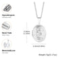 Vnox Never Fade Silver Color Stainless Steel Women Locket Pendant, Openable Heart Pendant Necklaces, Life Tree Floral Collar