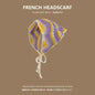 Korean-style cozy knit triangular headscarf for women, spring/summer, cute versatile country beach vacation hairband