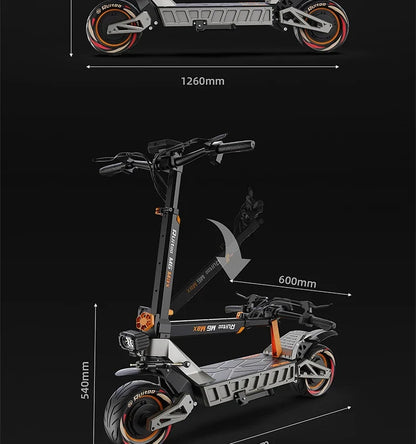 eBike Boys M6Max Dual Motor Scooter - 5600W, 60V, Fast Charging