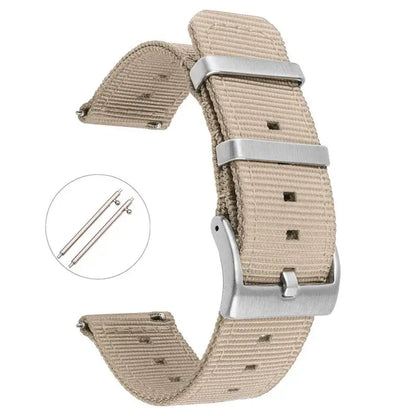 TicWatch Pro 5, Pro 3 & E3 Two-Piece Nylon Band, Twin Metal Keepers