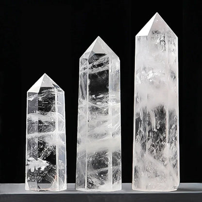 Natural Stone and Crystals Point Wand Witchcraft Rose Quartz Amethyst Home Decor Mineral Reiki Healing Stones Crafts Room Decor