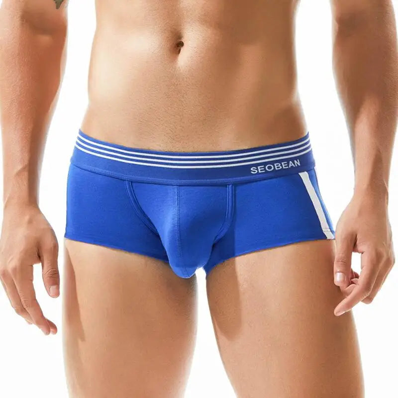 SEOBEAN Brand Men's Underwear Boxers Shorts Breathable Cotton Underpants Comfortable Sexy Panties Boxer For Man