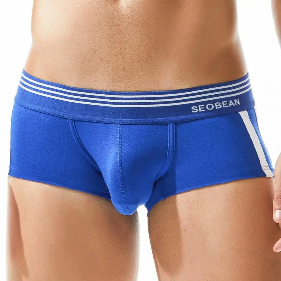 SEOBEAN Brand Men's Underwear Boxers Shorts Breathable Cotton Underpants Comfortable Sexy Panties Boxer For Man