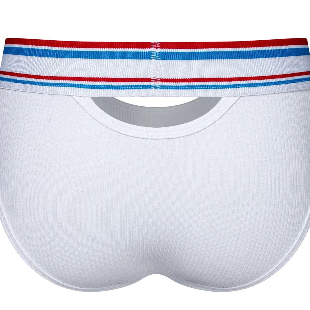 Men's Briefs Slip Sexy Men Underwear Brief Hollow U Convex Cotton Man Underpants Comfortable Cuecas Masculinas Sissy Panties
