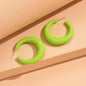 Simple Big Round Star Heart Hoop Earrings For Women Geometric Plastic Exaggerated Earring Hyperbole Trendy Ring Earrings Jewelry