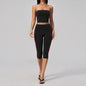 2PCS Yoga Clothes Athletic Wear Women Tracksuit Pilates Fitness Suit Workout Set Push Up Sports Bra High Waist Pants Gym Outfits