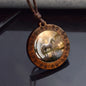Horse Necklaces White Brown Horse Galloping Glass Dome Vintage Wooden Pendant Rope Chains Necklace Women Men Goth Jewelry Gift