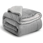 Sherpa Fleece Blanket Throw Black Soft Reversible Thick Plush Blankets Microfiber Winter Bed Blanket for Camping Couch Sofa