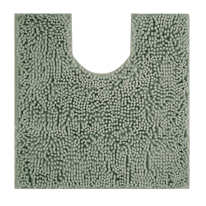 Toilet Rugs U Shaped Washable Bathroom Mat Extra-Soft Plush Rug Chenille Microfiber Super Absorbent Shaggy Machine Wash & Dry