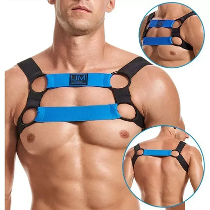 Gay Man Harness Sissy Fetish Man Rave Costumes Lingerie Sexy Open Ass Breast Hot Sexual Body Belt Temptation Party Exotic Tanks