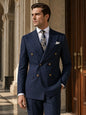 ST Cassy Dark Blue High Quality Luxury Men's Suit 2 Piece Set Wedding Groom Suit for Men Stylish Business Office Suit