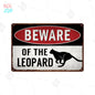 Wildlife Warning Signs Beware Of The Pig Snakes Metal Sign Animals Tin Plate Wild Forest Warning Plaque Retro Wall Stickers Sign