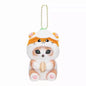 Kawaii Frog & Kitty Plush Keychain