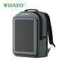 Custom waterproof solar backpack with 30W solar panel, capacity 20-35L, USB-A+C output, suitable for hiking, camping, traveling