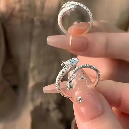 925 Sterling Silver Dragon Bangle Bracelet or Ring