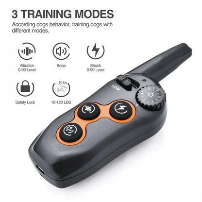 Anti Bark Dog Collar, Remote Control Electric Dog Training Device Automatic Bark Stopper Collar Beep IP67 Waterproof for All Dog