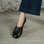 2026 Spring Shallow Mouth Round Toe Loafers Women Shoes Genuine Leather Boat Shoes Fashion Concise Ballet Flats Women Flats