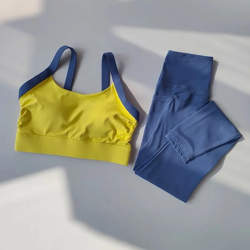 ZenFlex 2PC Women's Yoga Set: Bra & Leggings Duo