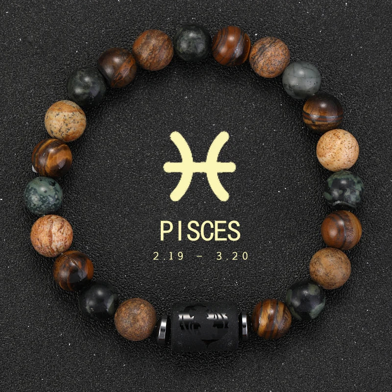 Sagittarius Zodiac Bracelet Natural Stone