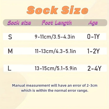8-Pack Baby Floor Socks with Mesh Design, Breathable, Non-Slip