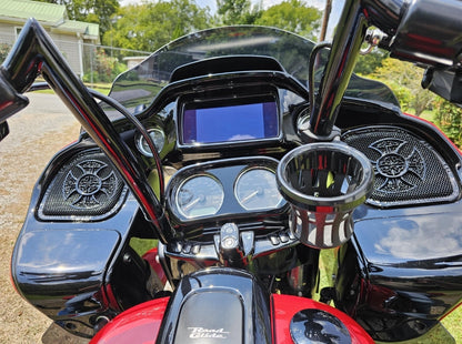 98-2024+ Road Glide 3D Celtic cross speakers grill covers set