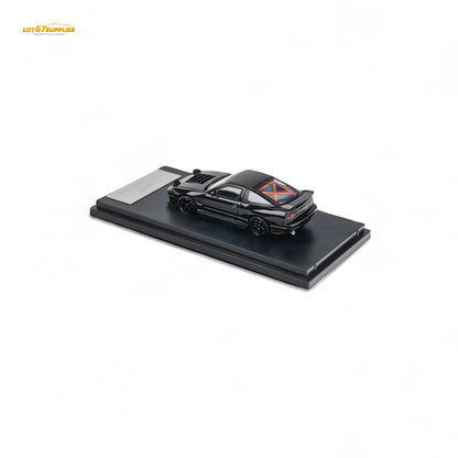 MicroTurbo 180SX Type X Metallic Black MIYABI 1:64