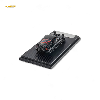MicroTurbo 180SX Type X Metallic Black MIYABI 1:64