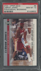 Graded 2003-04 Upper Deck UD LeBron James #9 Phenomenal Beginning Rookie RC Basketball Card PSA 10 Gem Mint
