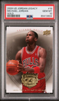 Graded 2009 Upper Deck Jordan Legacy Michael Jordan #19 Gold Basketball Card PSA 10 Gem Mint