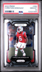 Graded 2023 Panini Prizm Christian Gonzalez #369 Rookie RC Football Card PSA 10 Gem Mint