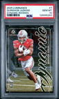 Graded 2025 Panini Luminance Quinshon Judkins #7 Dynamic Rookies Rookie RC Football Card PSA 10 Gem Mint