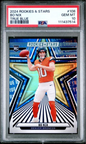 Graded 2024 Panini Rookies & Stars Bo Nix #108 True Blue /149 Rookie RC Football Card PSA 10 Gem Mint