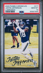 Graded 2020 Panini Chronicles Justin Jefferson #217 Luminance Rookie RC Football Card PSA 10 Gem Mint