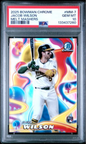 Graded 2025 Topps Bowman Chrome Jacob Wilson #MM7 Melt Mashers Rookie RC Baseball Card PSA 10 Gem Mint