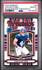 Graded 2025 Panini Donruss Cam Skattebo #36 Rated Rookies Throwback Rookie RC Football Card PSA 10 Gem Mint