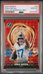 Graded 2023 Panini Zenith Puka Nacua #30 Zeal of Approval Red Rookie RC Football Card PSA 10 Gem Mint