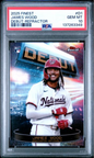 Graded 2025 Topps Finest James Wood #D1 Debut Refractor Rookie RC Baseball Card PSA 10 Gem Mint