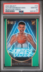 Graded 2023 Panini Select Victor Wembanyama #13 Neon Icon Green Rookie RC Basketball Card PSA 10 Gem Mint