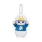 Kawaii Frog & Kitty Plush Keychain