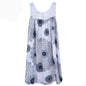 Women's clothing summer sleeveless camisole dress lace print sleeveless large swing loose sexy dress long skirt plus size