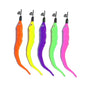 5pcs Colorful Cat Teaser Wand Rod Chase Toys Replacement Refill Plush Worms Pet Cat Tease Interactive Training Playing Stick Toy