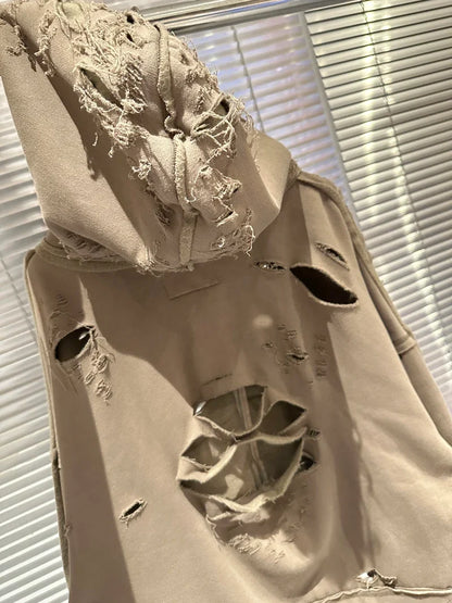 Washed Streetwear Zipper Hoodie Unisex