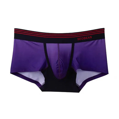 Men's Gradient Boxer Briefs Underwear Soft Breathable Comfortable trunks Men's Underwear