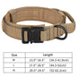 Tactical Dog Collar Leash Set Heavy-duty Military Dog Collar with Handle and Metal Buckle for Small Medium Large Dogs Necklace