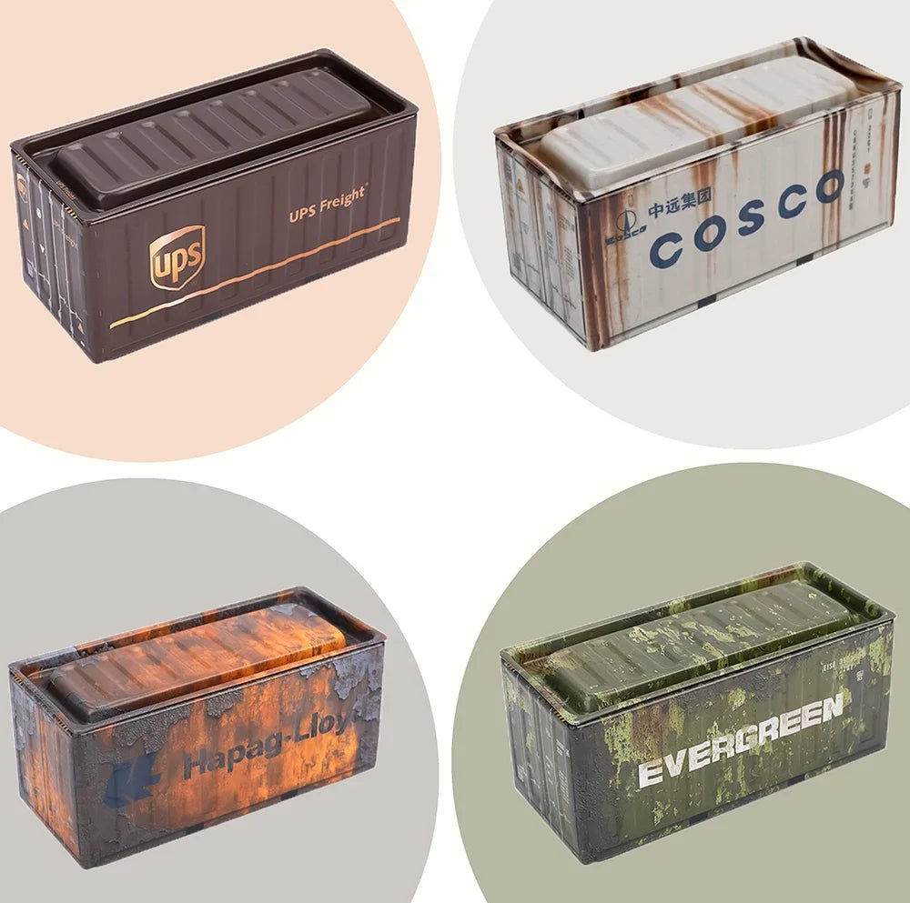 Mini Metal Storage Box Decorative Desktop Organizer