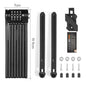WEST BIKING Foldable Bike Lock Portable Anti-Theft Security Folding Padlock for MTB Road Bike E-bike Scooter Bicycle Accessories