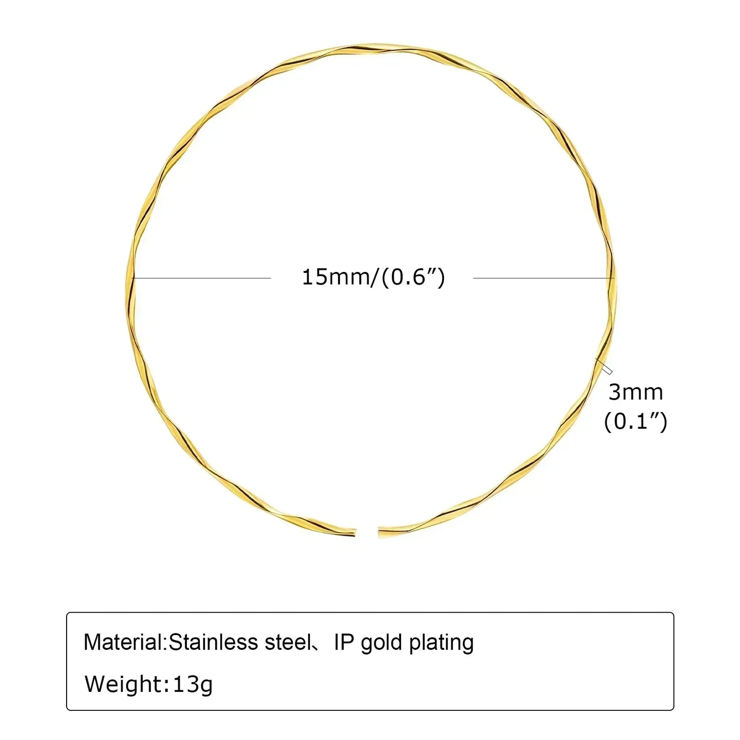 Choker Neck Cuff for Women, Open Collar Choker Torques Necklace Adjustable ,Simple Stainless Steel Jewelry