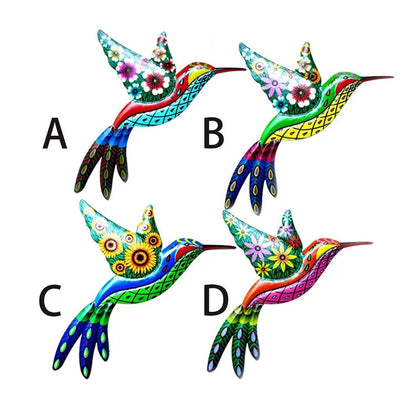 Metal Hummingbird Bird Wall Decor
