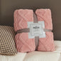 Fluffy Coral Velvet Throw Blanket – Soft Plush & Warm, Thickened Flannel, Comfortable for  Air-Conditioned Room, Luxury Decor